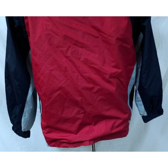 Steve and Barry's Youth Boys XL Multicolor Full Zip Snap Rain Windbreaker Jacket - Picture 9 of 11